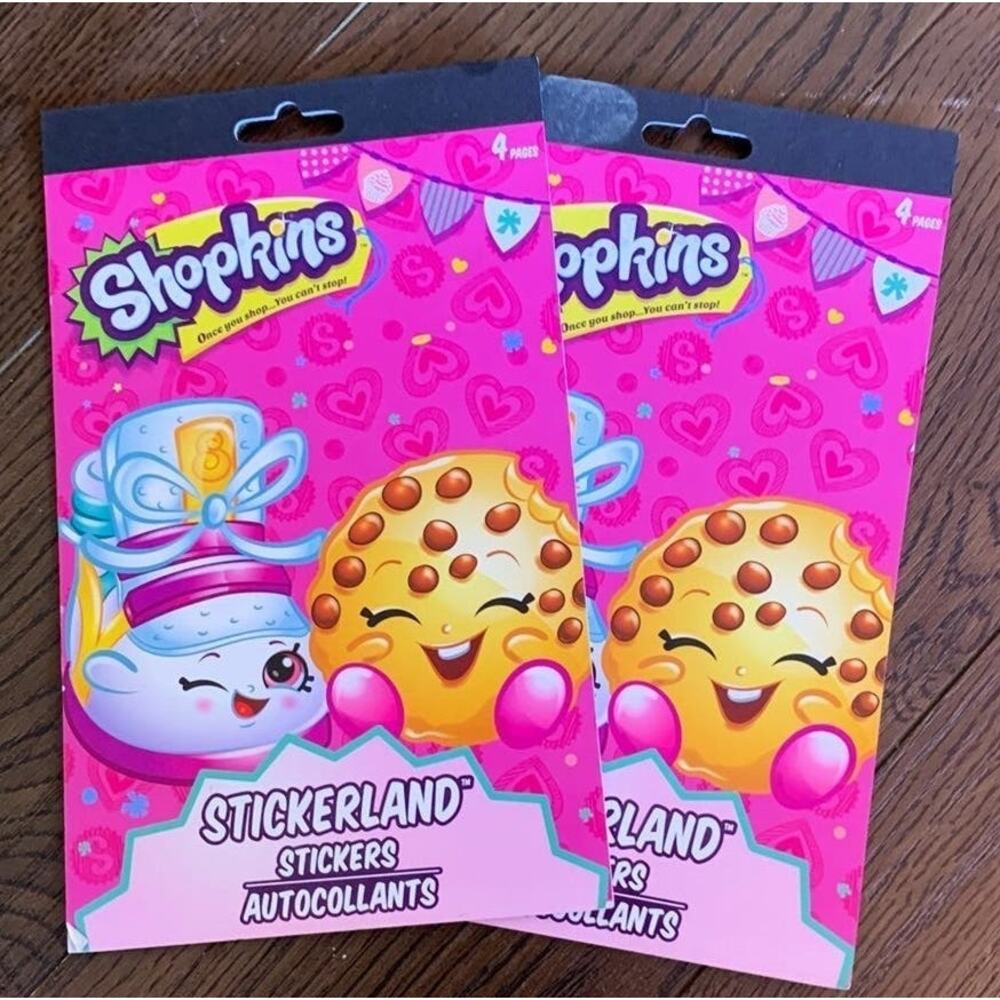 Bundle of 2 Shopkins stickers book‎